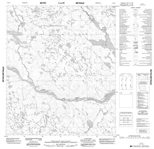 No Title Topographic Paper Map 076H03 at 1:50,000 scale