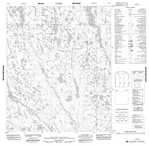 No Title Topographic Paper Map 076H07 at 1:50,000 scale