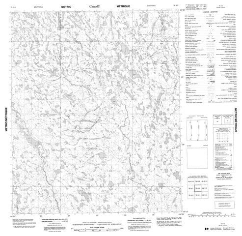 No Title Topographic Paper Map 076H08 at 1:50,000 scale