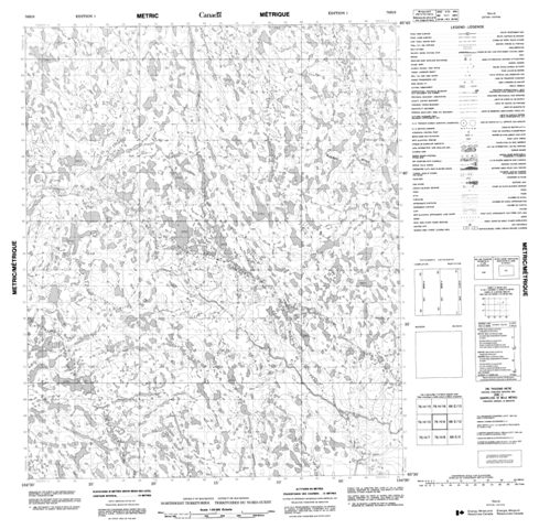 No Title Topographic Paper Map 076H09 at 1:50,000 scale