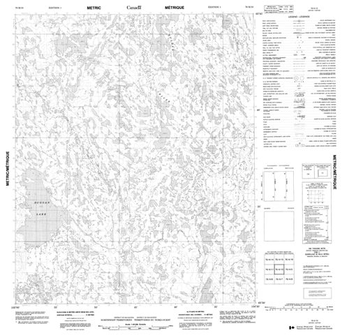 No Title Topographic Paper Map 076H10 at 1:50,000 scale