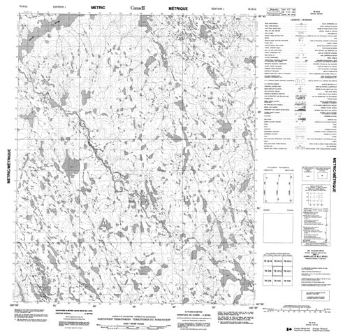 No Title Topographic Paper Map 076H12 at 1:50,000 scale