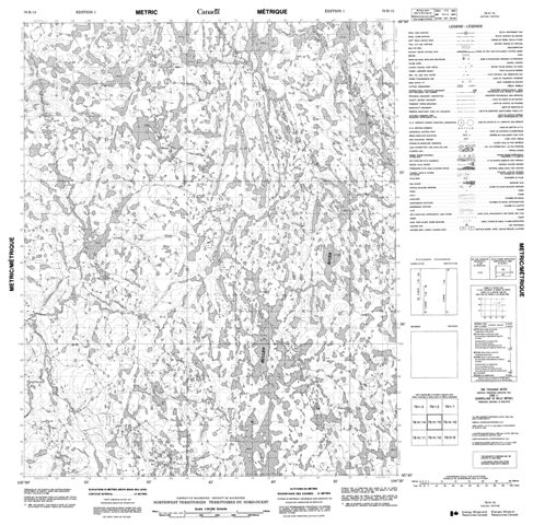 No Title Topographic Paper Map 076H15 at 1:50,000 scale