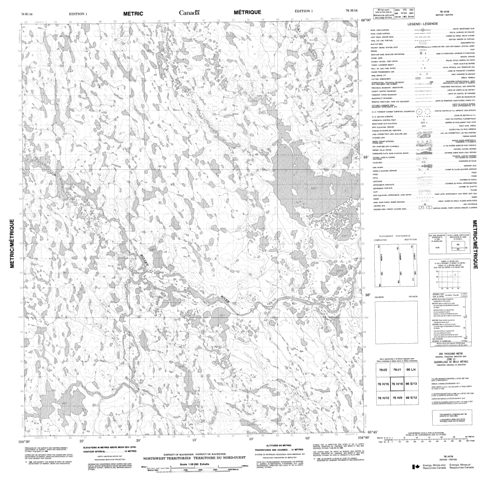 No Title Topographic Paper Map 076H16 at 1:50,000 scale