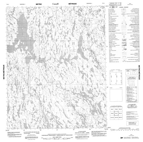 No Title Topographic Paper Map 076I01 at 1:50,000 scale