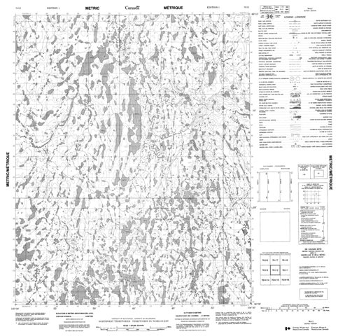 No Title Topographic Paper Map 076I02 at 1:50,000 scale