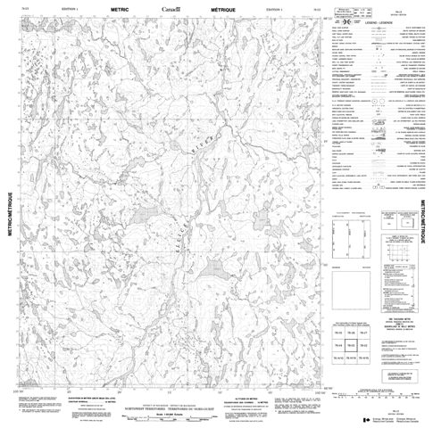 No Title Topographic Paper Map 076I03 at 1:50,000 scale