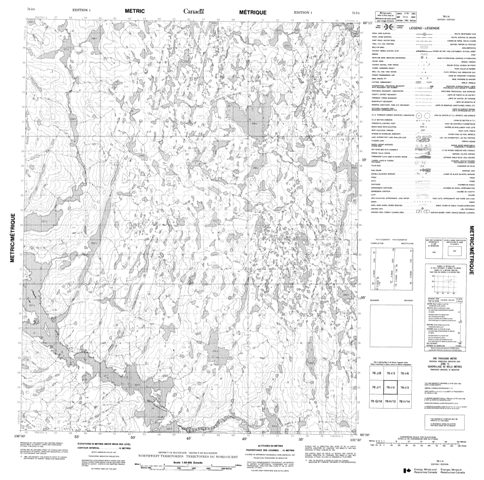No Title Topographic Paper Map 076I04 at 1:50,000 scale