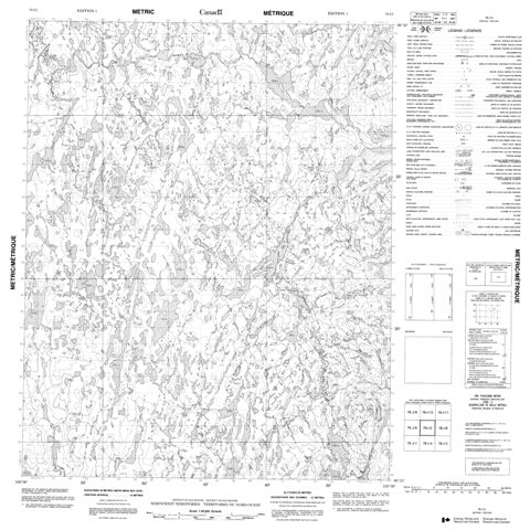 No Title Topographic Paper Map 076I05 at 1:50,000 scale