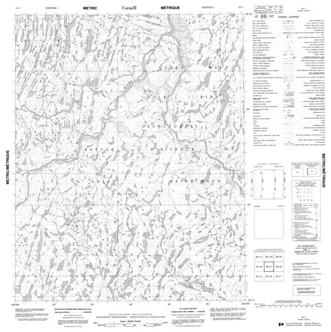 No Title Topographic Paper Map 076I07 at 1:50,000 scale