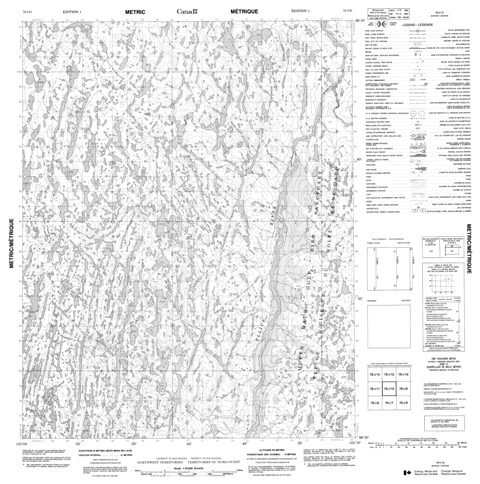 No Title Topographic Paper Map 076I10 at 1:50,000 scale