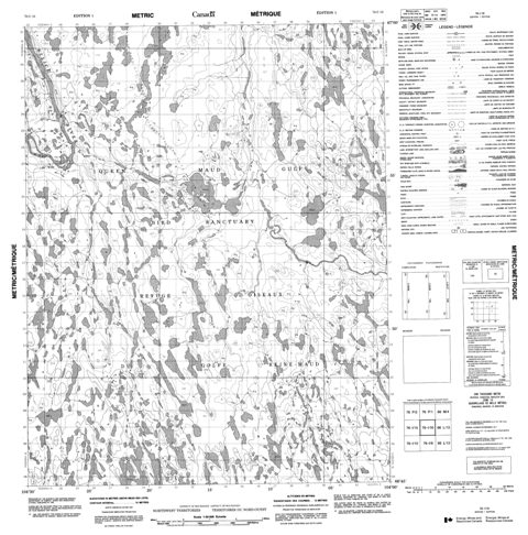 No Title Topographic Paper Map 076I16 at 1:50,000 scale