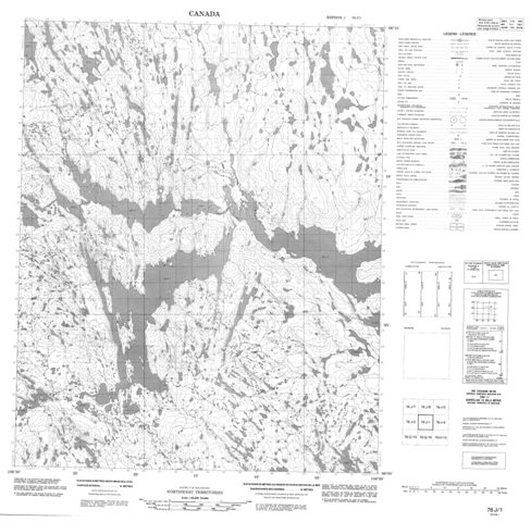 No Title Topographic Paper Map 076J01 at 1:50,000 scale