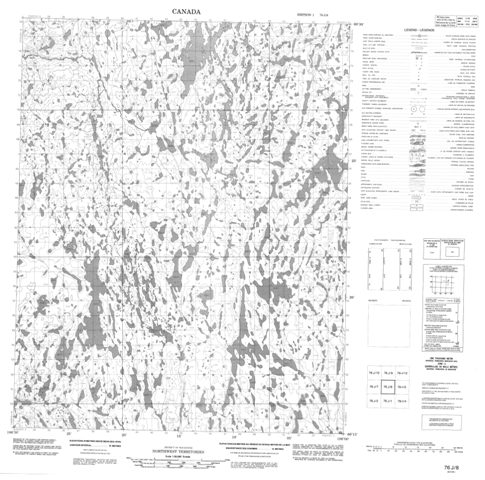 No Title Topographic Paper Map 076J08 at 1:50,000 scale