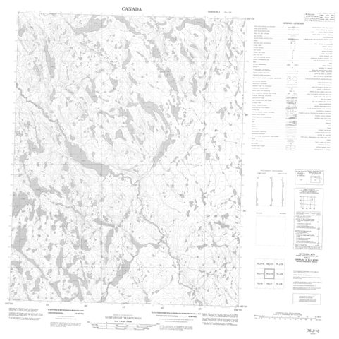 No Title Topographic Paper Map 076J10 at 1:50,000 scale