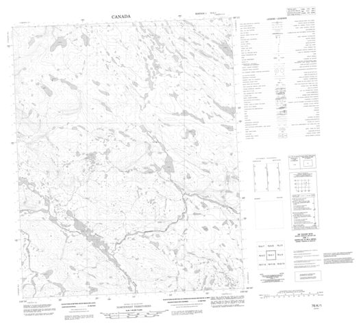 No Title Topographic Paper Map 076K01 at 1:50,000 scale