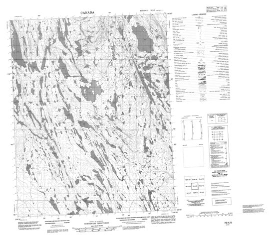 No Title Topographic Paper Map 076K09 at 1:50,000 scale