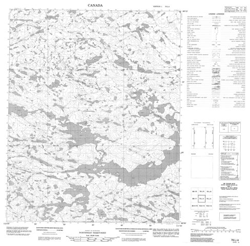 No Title Topographic Paper Map 076L04 at 1:50,000 scale