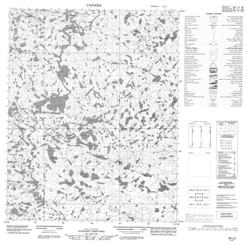 No Title Topographic Paper Map 076L05 at 1:50,000 scale