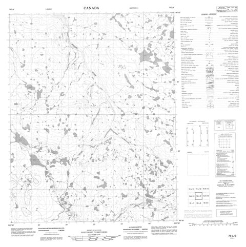 No Title Topographic Paper Map 076L09 at 1:50,000 scale