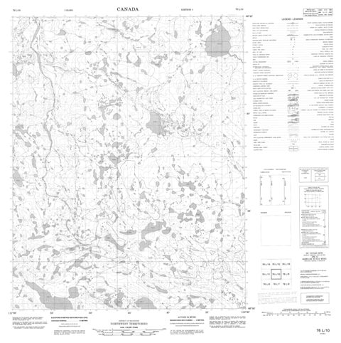 No Title Topographic Paper Map 076L10 at 1:50,000 scale