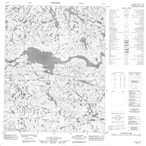 No Title Topographic Paper Map 076L12 at 1:50,000 scale