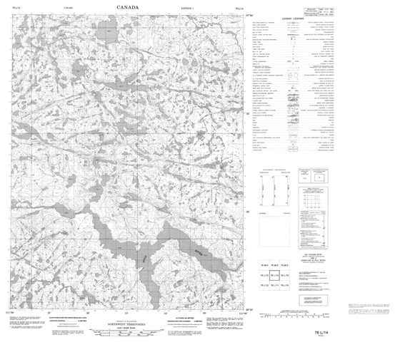 No Title Topographic Paper Map 076L14 at 1:50,000 scale