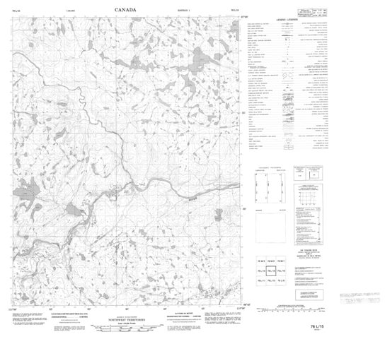 No Title Topographic Paper Map 076L15 at 1:50,000 scale