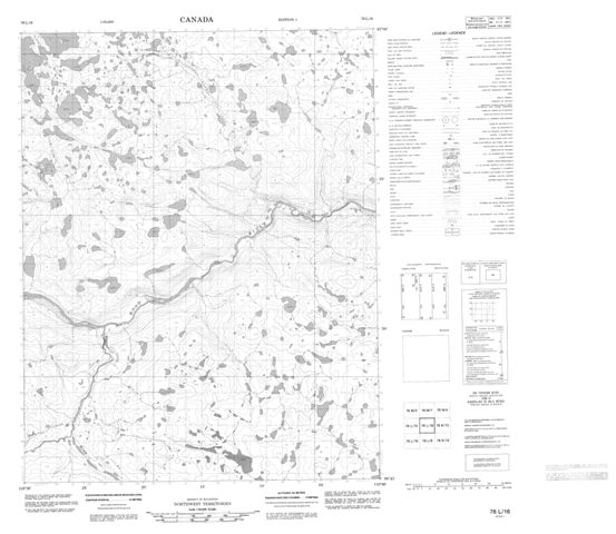 No Title Topographic Paper Map 076L16 at 1:50,000 scale