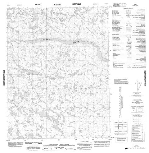 No Title Topographic Paper Map 076M01 at 1:50,000 scale