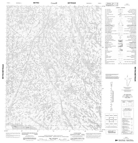 No Title Topographic Paper Map 076M06 at 1:50,000 scale