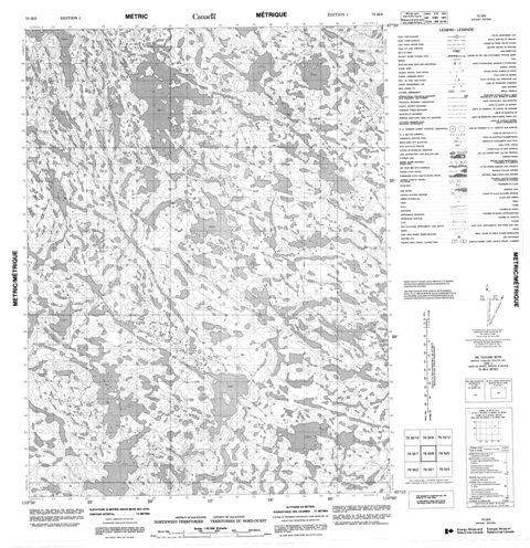 No Title Topographic Paper Map 076M08 at 1:50,000 scale