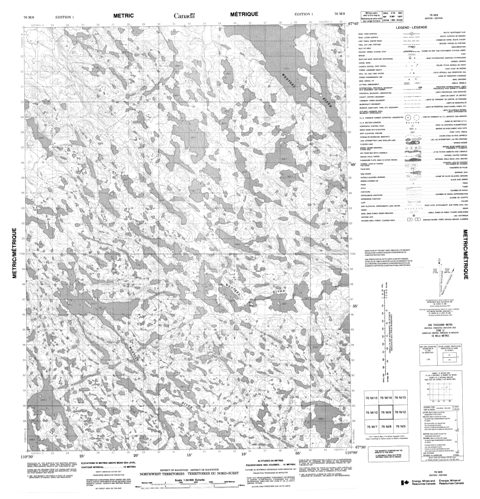 No Title Topographic Paper Map 076M09 at 1:50,000 scale