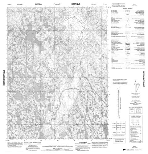 No Title Topographic Paper Map 076M10 at 1:50,000 scale