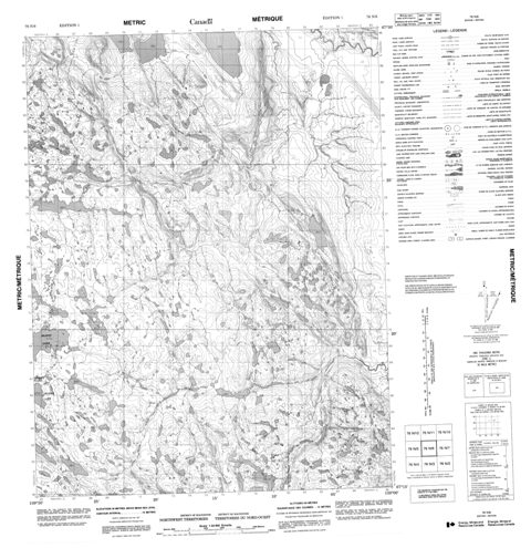 No Title Topographic Paper Map 076N06 at 1:50,000 scale