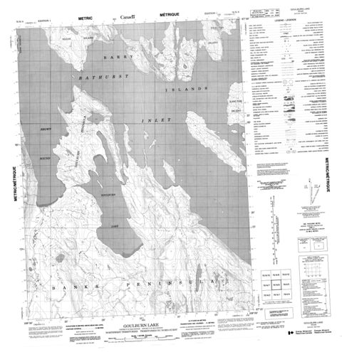 Goulburn Lake Topographic Paper Map 076N08 at 1:50,000 scale