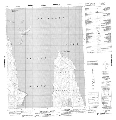 Wollaston Point Topographic Paper Map 076N10 at 1:50,000 scale