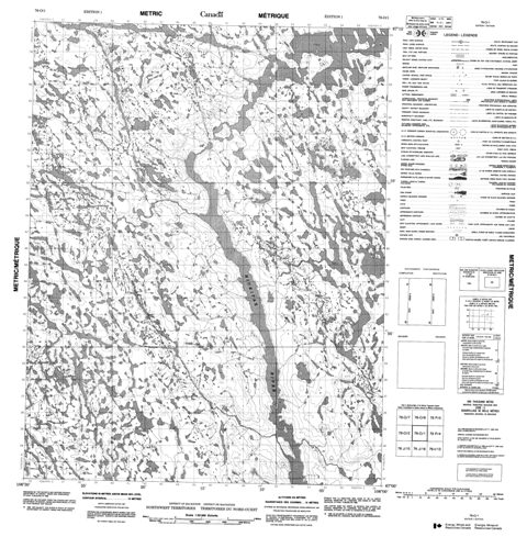 No Title Topographic Paper Map 076O01 at 1:50,000 scale