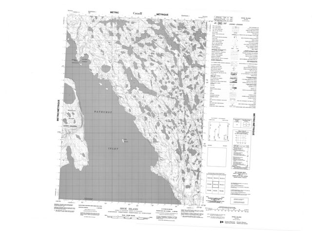 Shoe Island Topographic Paper Map 076O12 at 1:50,000 scale