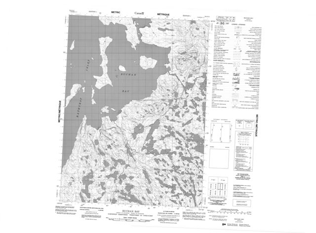 Buchan Bay Topographic Paper Map 076O13 at 1:50,000 scale