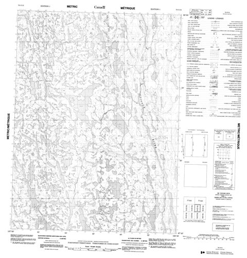 No Title Topographic Paper Map 076O15 at 1:50,000 scale
