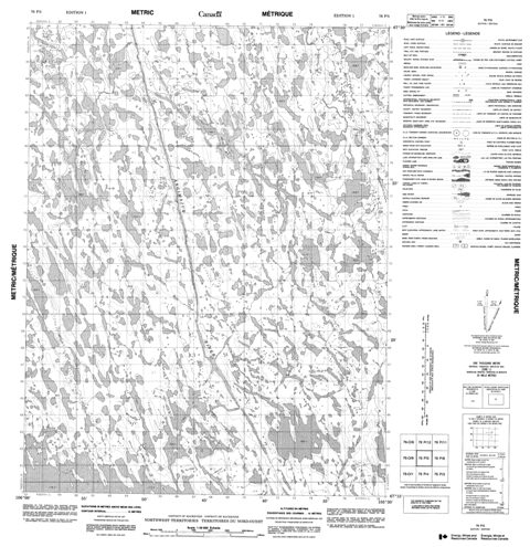 No Title Topographic Paper Map 076P05 at 1:50,000 scale