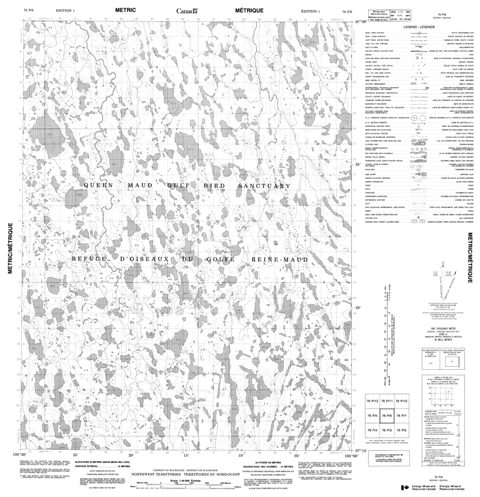 No Title Topographic Paper Map 076P06 at 1:50,000 scale