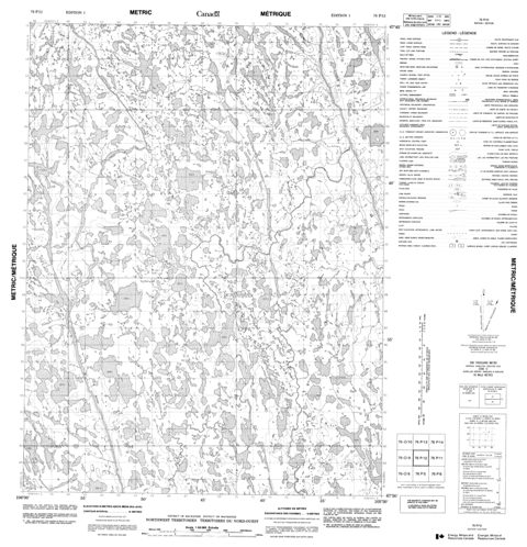 No Title Topographic Paper Map 076P12 at 1:50,000 scale