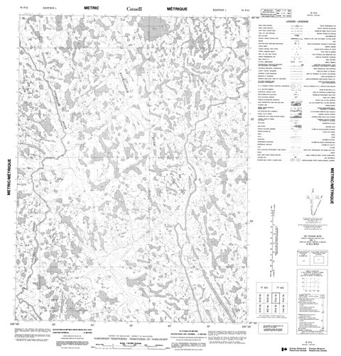 No Title Topographic Paper Map 076P13 at 1:50,000 scale