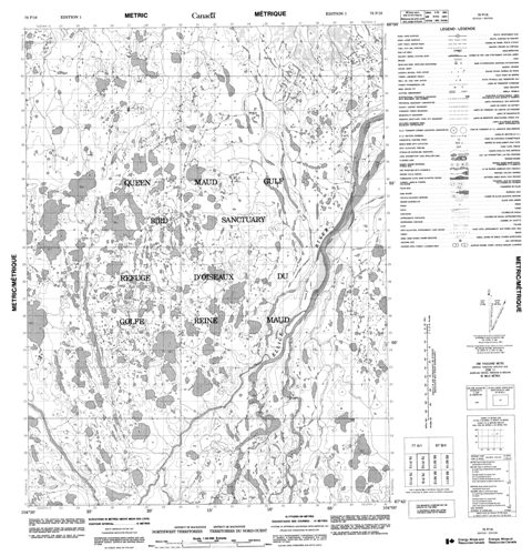 No Title Topographic Paper Map 076P16 at 1:50,000 scale
