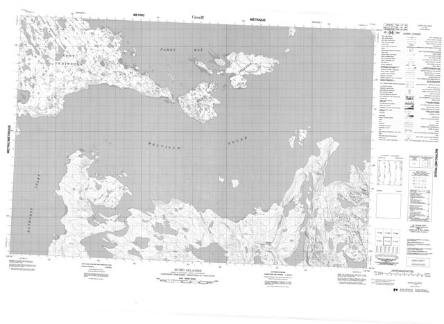 Hurd Islands Topographic Paper Map 077A04 at 1:50,000 scale