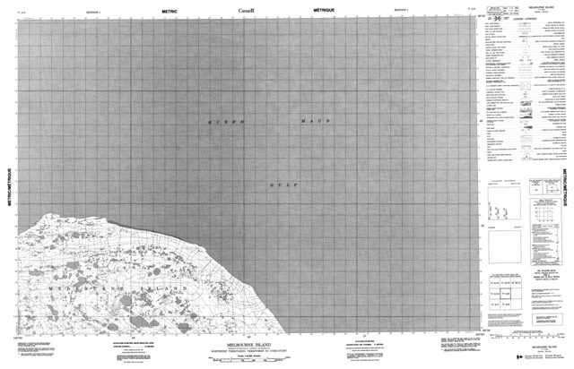 Melbourne Island Topographic Paper Map 077A09 at 1:50,000 scale