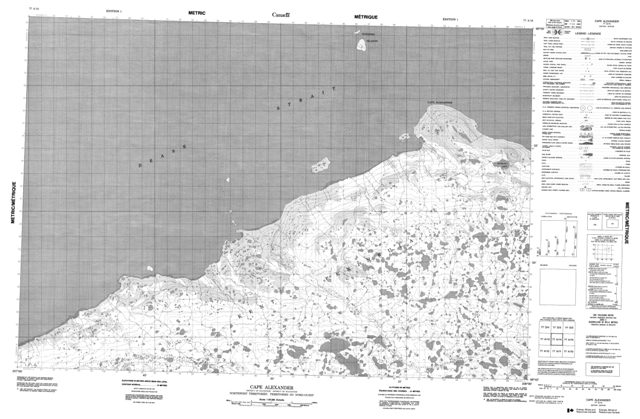 Cape Alexander Topographic Paper Map 077A14 at 1:50,000 scale