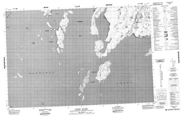 Porden Islands Topographic Paper Map 077B01 at 1:50,000 scale